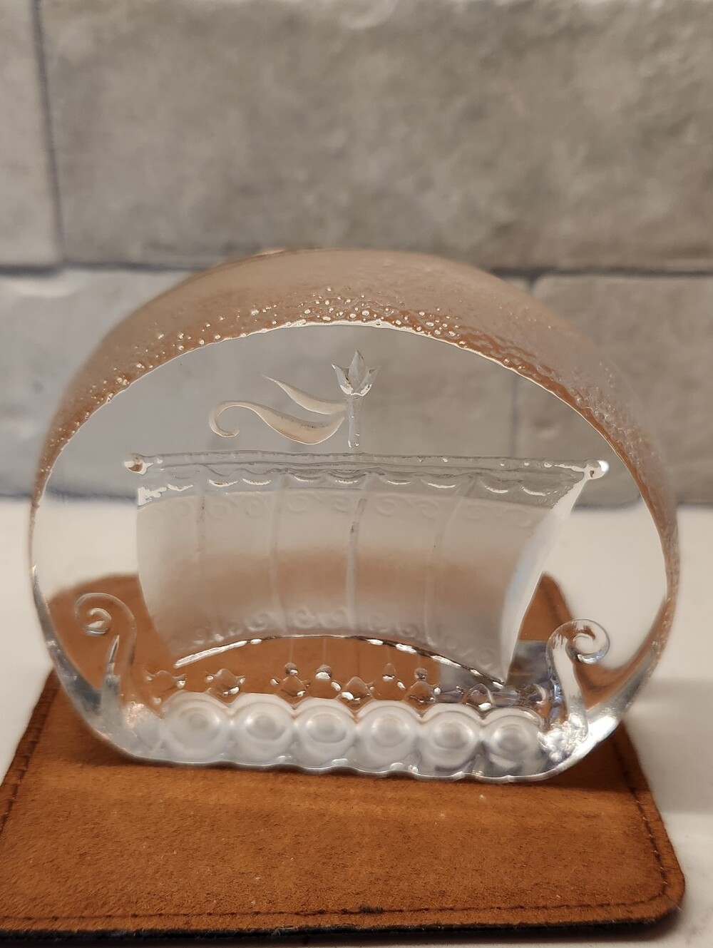 Mats Jonasson Crystal Paperweight